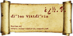 Éles Viktória névjegykártya